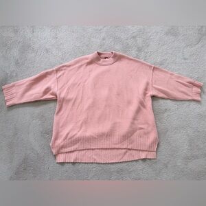 Free People Pink Crew Neck Sweater